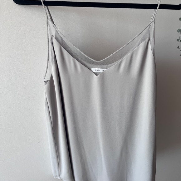 Babaton Everly blouse with mesh detail (grey, size large) - Picture 4 of 7